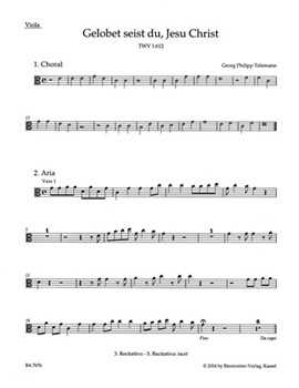 We praise your name TWV 1:612 -Cantata for the Second Day of Christmas- by Telemann Georg Philipp for