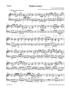 Stabat mater for Soprano Alto Strings and Basso continuo by Pergolesi Giovanni Battista for