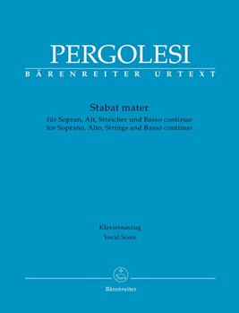Stabat Mater by Pergolesi Giovanni Battista - Bruno Malcolm - for Vocal Scor