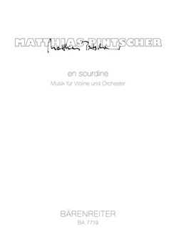 en sourdine (2002) -Musik fur Violine und Orchester- by Pintscher Matthias for V-Solo/Orc