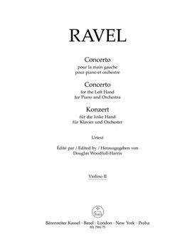 Concerto for the Left Hand for Piano and Orchestra by Ravel Maurice for