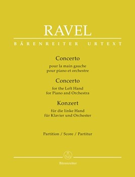 Concerto for the Left Hand for Piano and Orchestra by Ravel Maurice for Piano/Fl1/