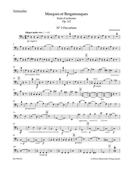 Masques et Bergamasques op. 112 -Suite for Orchestra- by Faure Gabriel for