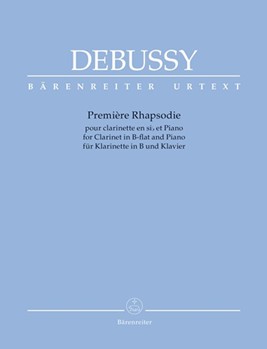 Première Rhapsodie for Clarinet in B-flat and Piano by Debussy Claude for Clarinet-s