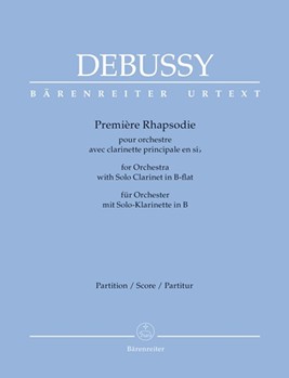 Première Rhapsodie for Orchestra with Solo Clarinet in B-flat by Debussy Claude for Clarinet-s