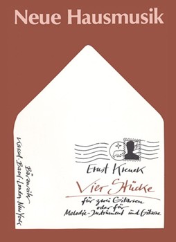 vier Stucke (aus "Hausmusik" op. 172 (1959)) by Krenek Ernst for Guitar1/gu