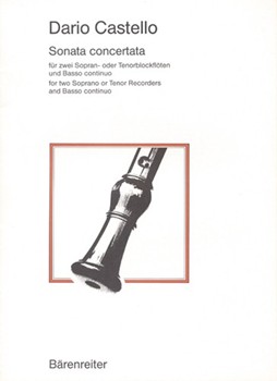Sonata concertata by Castello Dario for 2Recorder-