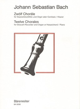 12 Chorale by Bach Johann Sebastian - Barthel Ernst R - for Recorder-S
