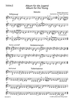 Album fur die Jugend. Auswahl fur String Trio op. 68 by Schumann Robert for