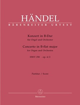 Concerto In B-flat Major Opus 4 #2 by Handel George Frideric for Instrument w/or