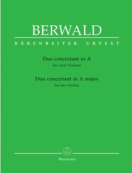 Duo Concertant In A Major by Berwald Franz - Hansell Kathleen - for Violin Duet