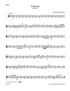 Concerto for Flute (Oboe) and Orchestra G minor HWV 287 -Urtext based on newly found source- by Handel George Frideric for