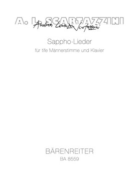 Sappho Lieder for solo bass voice and Piano (2002) by Scartazzini Andrea for BSolo/Pian