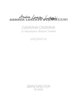 Cammina cammina fur Mezzosopran Bratsche Theorbe (1996) by Scartazzini Andrea for MezSolo/Va