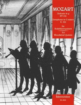 Symphony In G Minor Kv550 by Mozart Wolfgang Amadeus - Linckelmann Joachim - for Woodwind Quintet