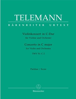Concerto for Violin and Orchestra C major TWV 51:C2 by Telemann Georg Philipp for V-Solo/Ob1