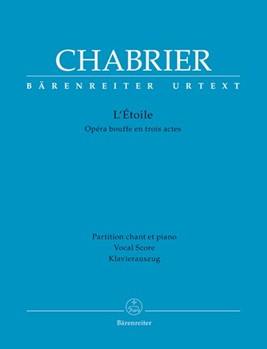 L'Etoile -Opera-bouffe in three acts- by Chabrier Emmanuel - Muller Karl-Heinz - for 5SSolo/4Me