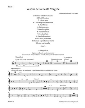 Vespro della Beata Vergine "Marienvesper" by Monteverdi Claudio for