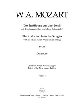 The Abduction from the Seraglio K. 384 -Overture with the Johann Anton Andre concert ending- by Mozart Wolfgang Amadeus for