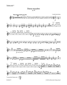 Danse macabre op. 40 -Symphonic poem- (after a poem by Henri Cazalis) by Saint-Saens Camille for