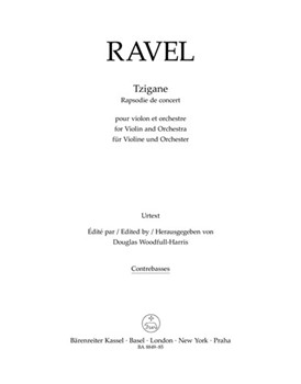 Tzigane -Concert rhapsody for violin and Orchestra- by Ravel Maurice for