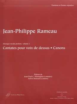 Cantates pour voix de dessus -Canons- by Rameau Jean-Philippe for hVoice/Fl/