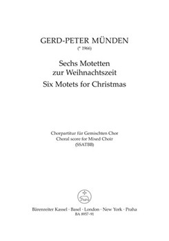 Six Motets for Christmas by for Mixed Choir