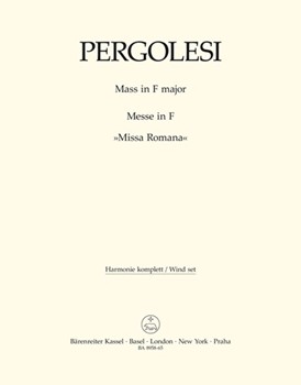 Mass F major "Missa Romana" by Pergolesi Giovanni Battista for