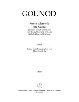 Messe solennelle (Ste Cecile) for Soloists Choir and Orchestra by Gounod Charles for