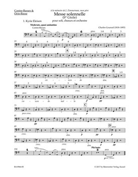 Messe solennelle (Ste Cecile) for Soloists Choir and Orchestra by Gounod Charles for