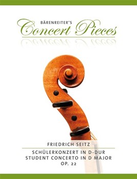 Student Concerto In D Minor Op22 by Seitz Friedrich - Sassmannshaus Kurt - for Violin and Piano
