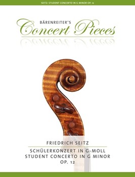 Student Concerto In G Minor Opus 12 by Seitz Friedrich - Sassmannshaus Kurt - for Violin and Piano