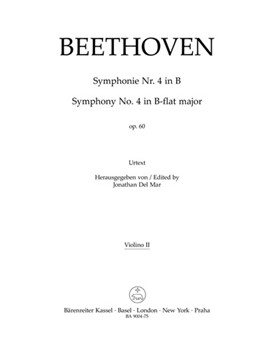Symphony Nr. 4 B-flat major op. 60 by Beethoven Ludwig van for Violin 2