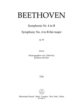 Symphony Nr. 4 B-flat major op. 60 by Beethoven Ludwig van for Viola