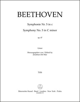 Symphony #5 In C Minor Opus 67 by Beethoven Ludwig van - Mar Jonathan Del - for Viola Part