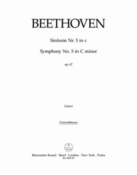 Symphony #5 In C Minor Opus 67 by Beethoven Ludwig van - Mar Jonathan Del - for String Bass Par