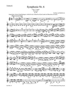 Symphony Nr. 6 F major op. 68 "Pastorale" by Beethoven Ludwig van for