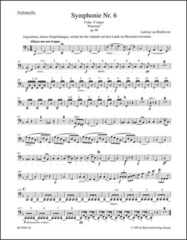 Symphony Nr. 6 F major op. 68 "Pastorale" by Beethoven Ludwig van for