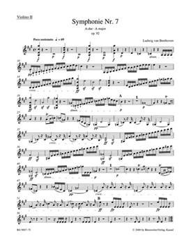 Symphony Nr. 7 A major op. 92 by Beethoven Ludwig van for