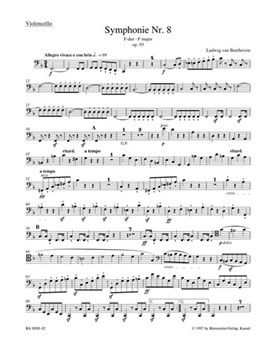 Symphony Nr. 8 F major op. 93 by Beethoven Ludwig van for