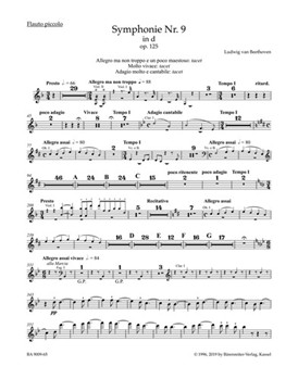 Symphony Nr. 9 D minor op. 125 (With final chorus "An die Freude" (Ode to Joy)) by Beethoven Ludwig van for