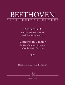 Concerto In D Major After Opus 61 For Vln by Beethoven Ludwig van - Del Mar - for 2 Piano 4 Hands
