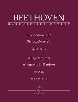 String Quartets Opus 7495 Parts by Beethoven Ludwig van - Del Mar Jonathan - for Str Quartet