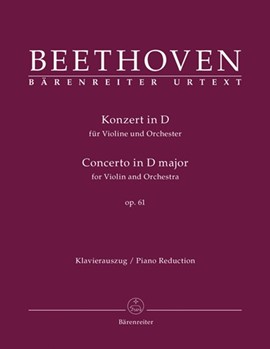 Concerto In D Major Opus 61 by Beethoven Ludwig van - Schelhaas Martin - for Violin and Piano