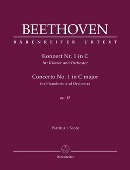 Concerto for Pianoforte and Orchestra Nr. 1 C major op. 15 by Beethoven Ludwig van for Piano-Solo