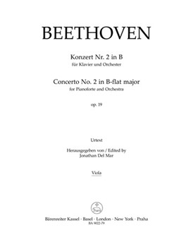 Concerto for Pianoforte and Orchestra Nr. 2 B-flat major op. 19 by Beethoven Ludwig van for