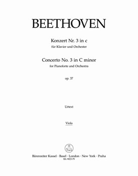 Concerto for Pianoforte and Orchestra Nr. 3 C minor op. 37 by Beethoven Ludwig van for