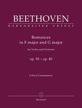 Romances in F major and G major for Violin and Orchestra op. 50 40 by Beethoven Ludwig van for