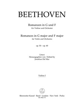 Romances in F major and G major for Violin and Orchestra op. 50 40 by Beethoven Ludwig van for