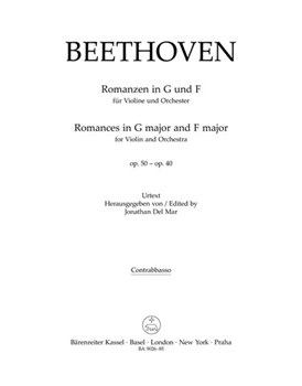 Romances in F major and G major for Violin and Orchestra op. 50 40 by Beethoven Ludwig van for